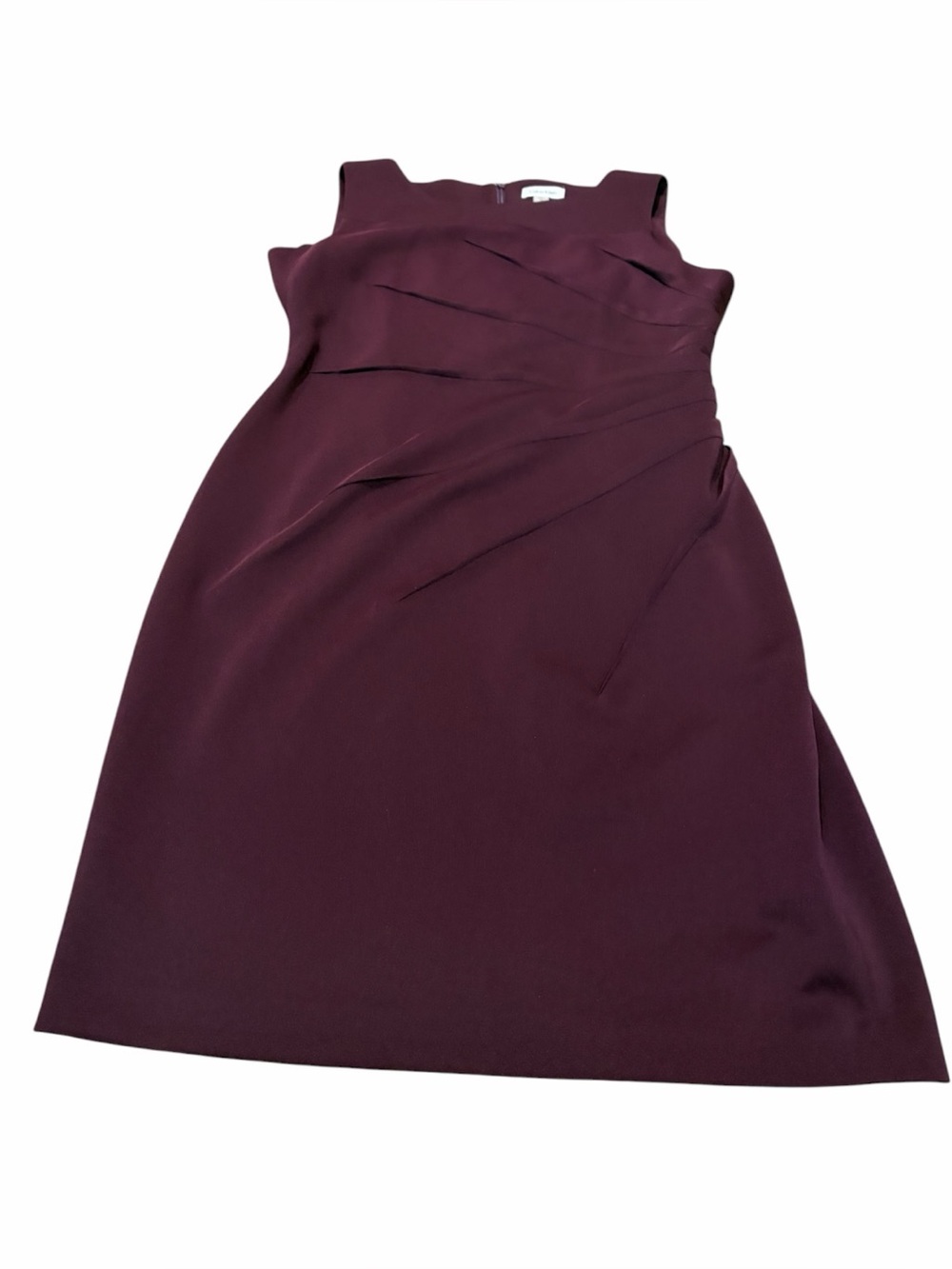 CALVIN KLEIN wine colored dress